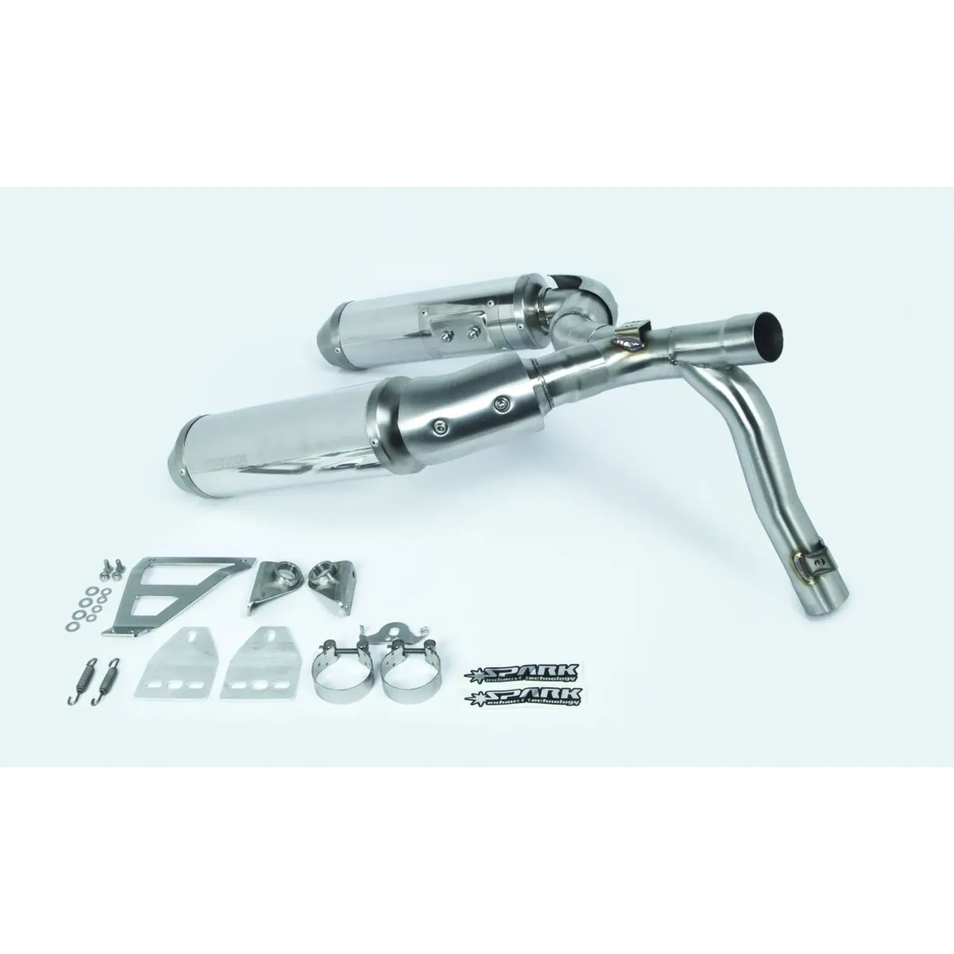 Round Mufflers Stainless Steel High-Up Ducati Monster 696/796/1100
