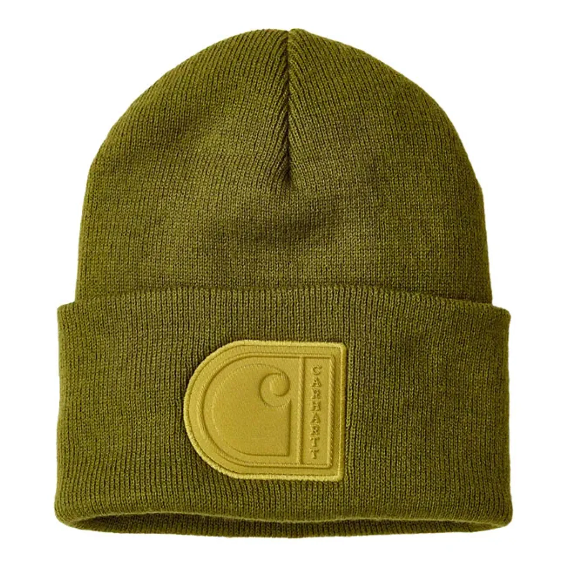Carhartt Patch beanie dark bronzed green