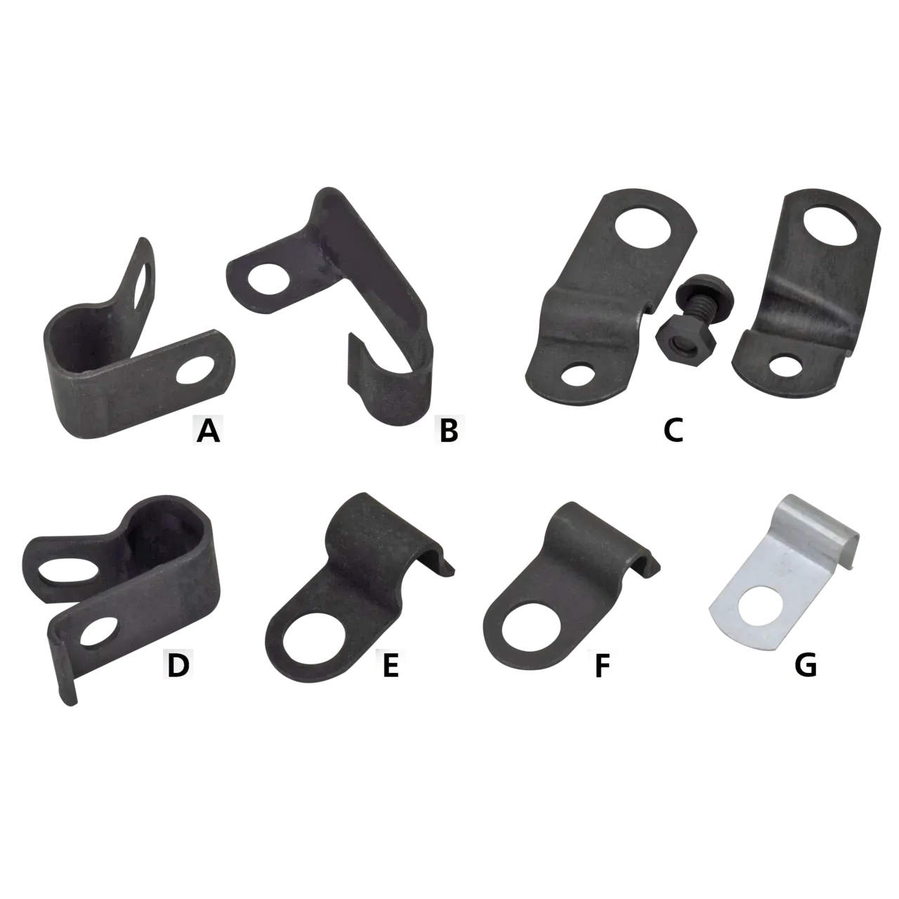 Blk Speedo Cable Clamp OEM #67076-41