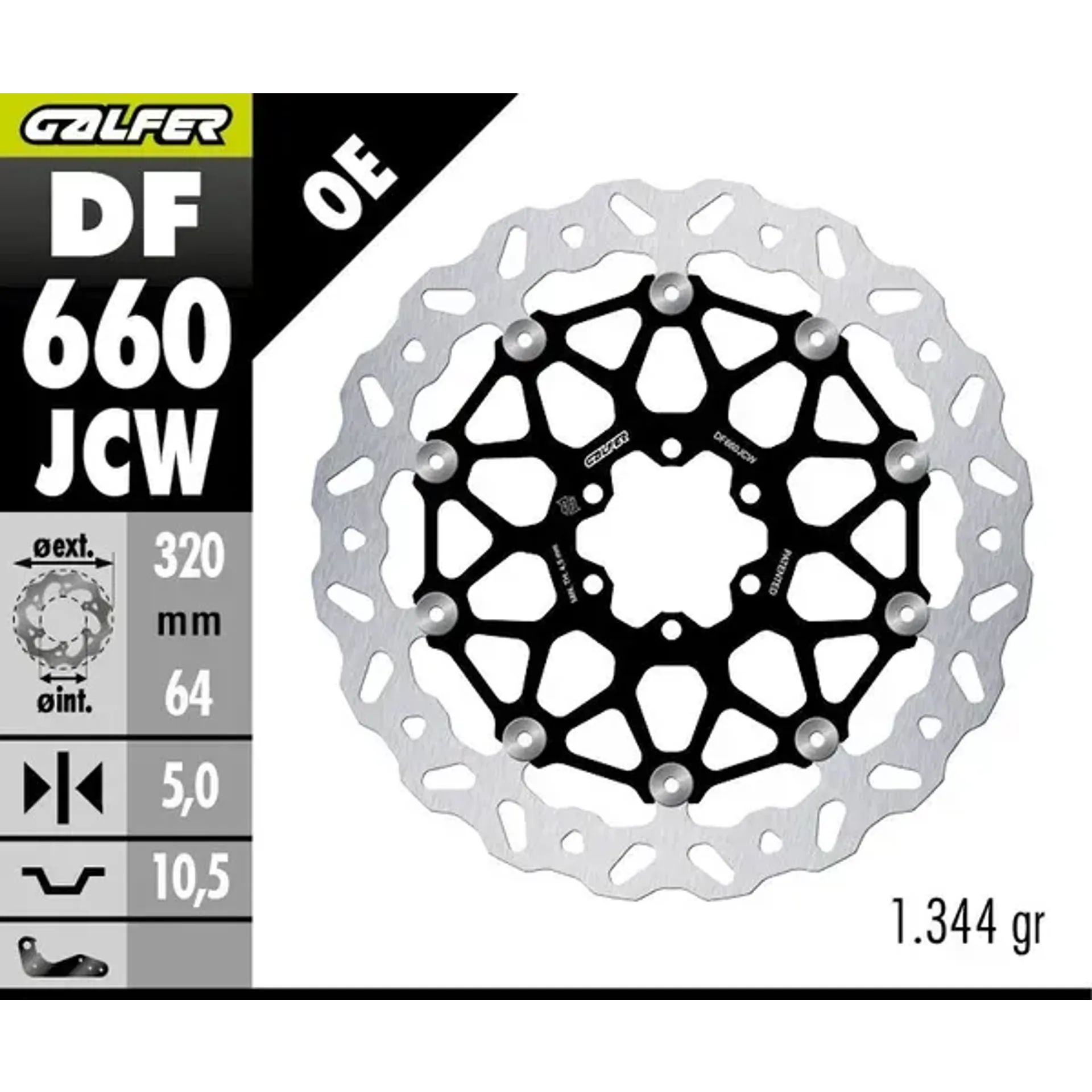 Brake disc wave floatech