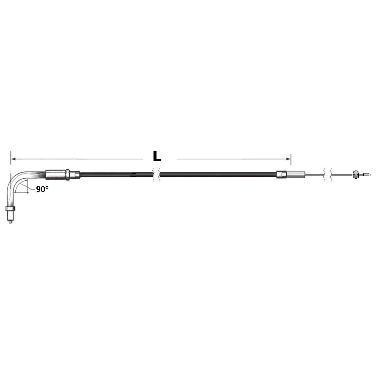 Idle cable std E+G96 LN=40"