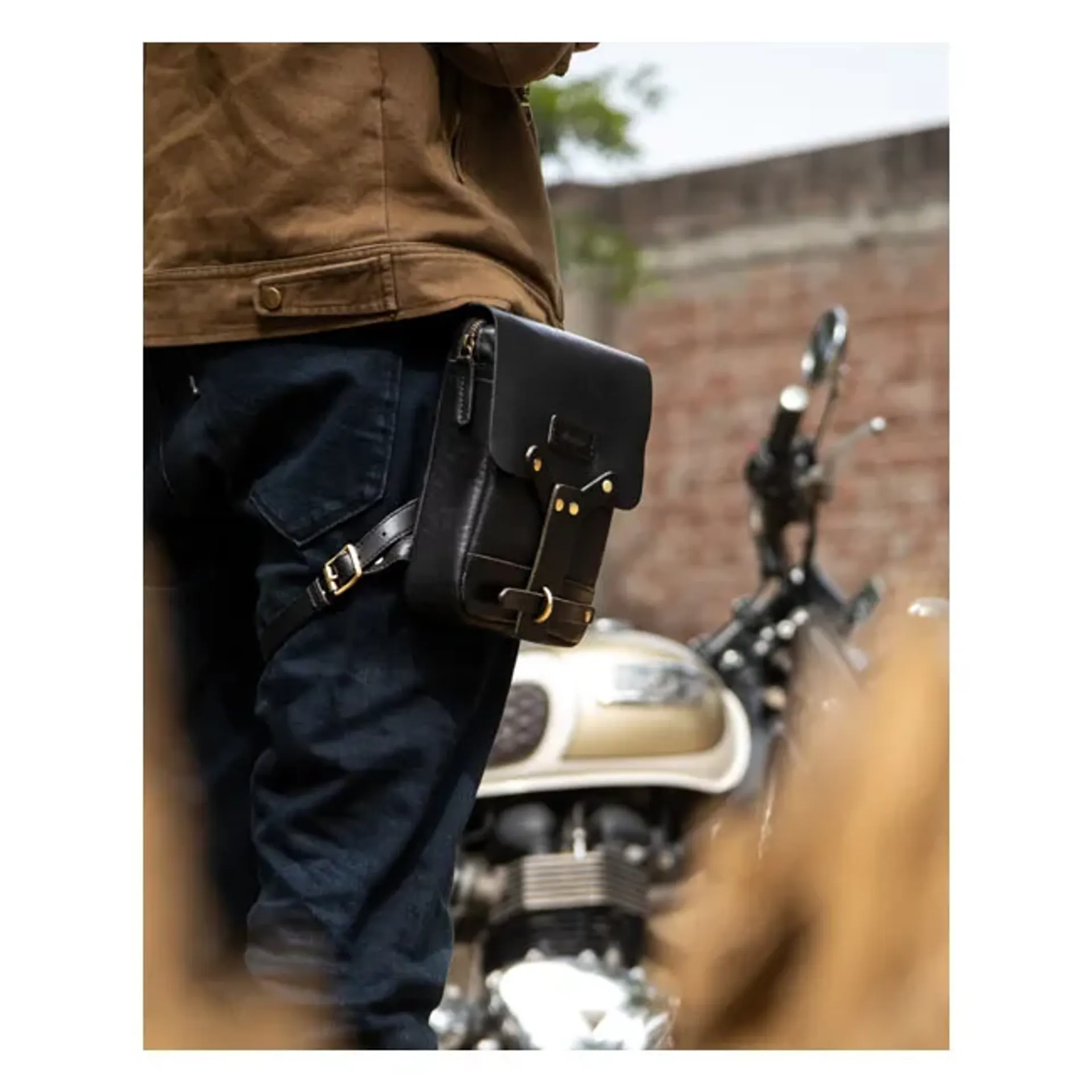Trip Machine, Thigh bag / leg bag. Black