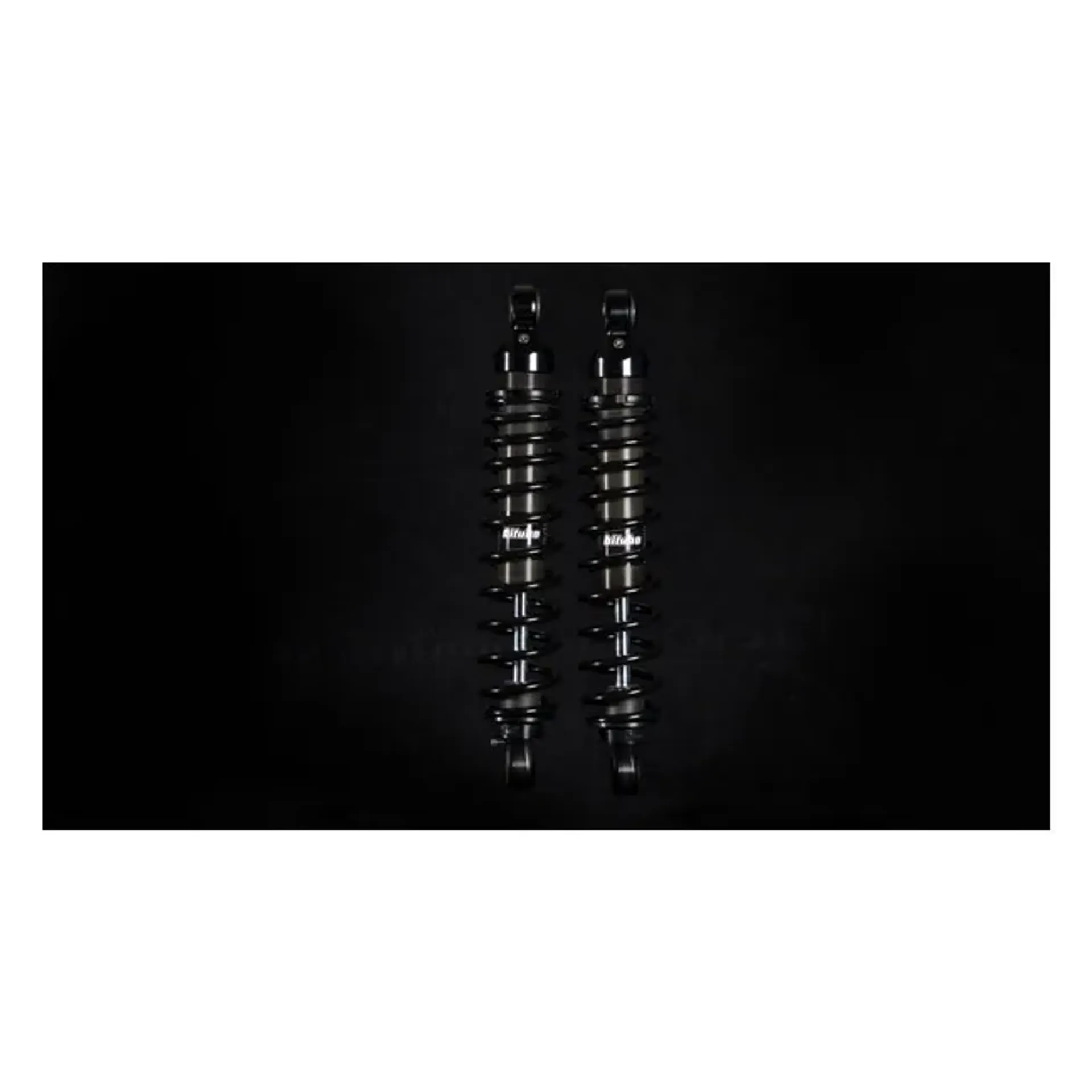 *2 WEEKS EXTRA TRANSIT TIME* Bitubo, WME dual shock absorber set. Black. 331mm