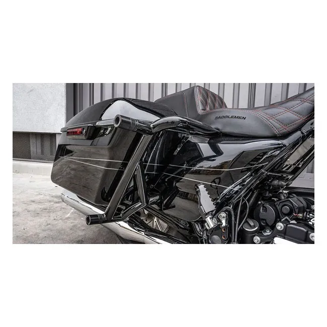 Burly Brand, Brawler crash bar kit Touring. Rear. Black - Afbeelding 2