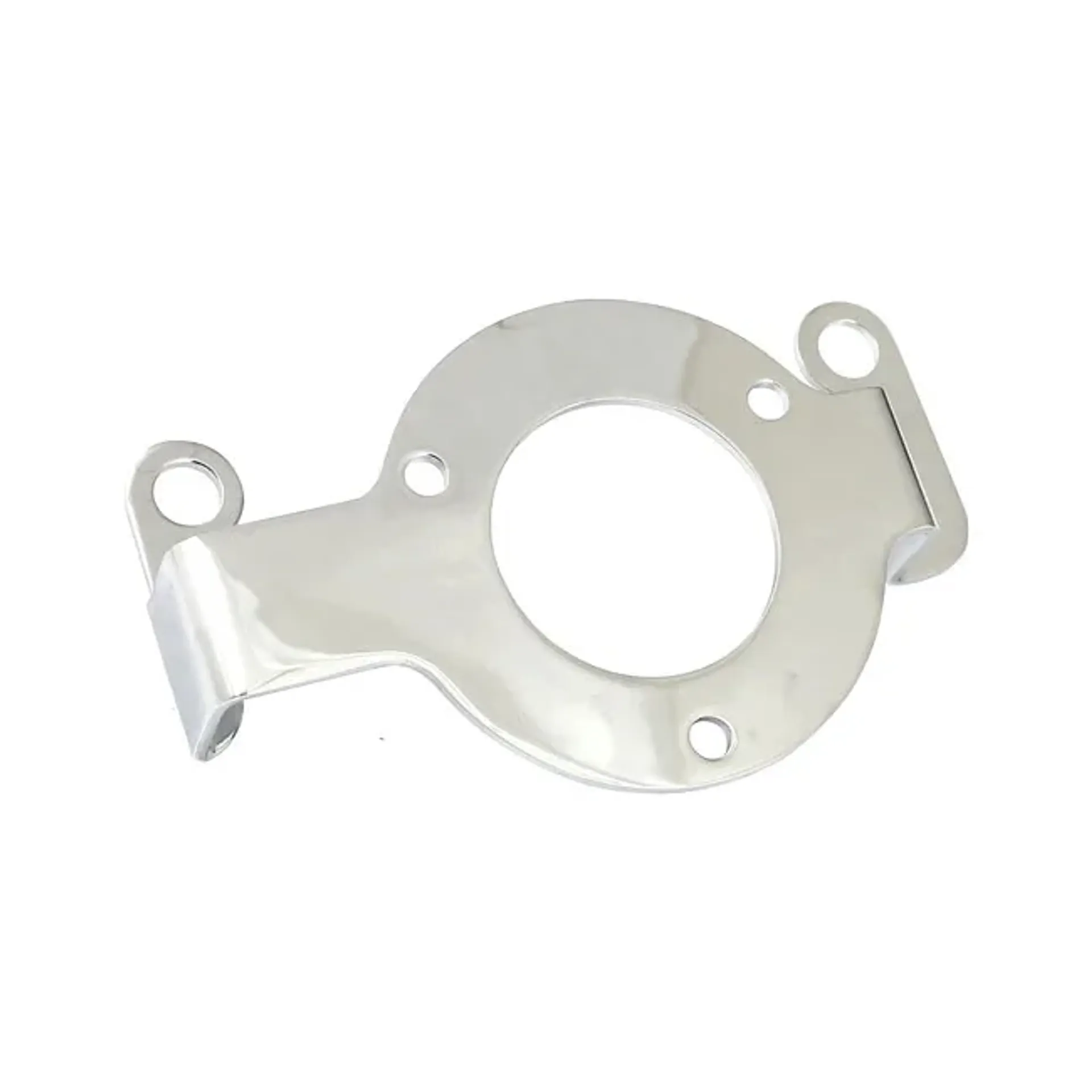 Air cleaner adapter bracket. Chrome