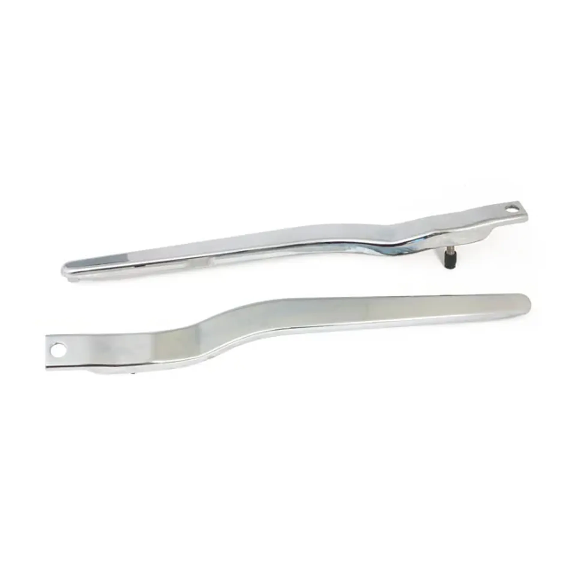 58-84 FL fender struts. Smooth. Chrome
