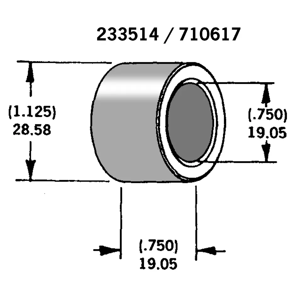 Axle spacer zinc plated # 43654-86A - Afbeelding 2