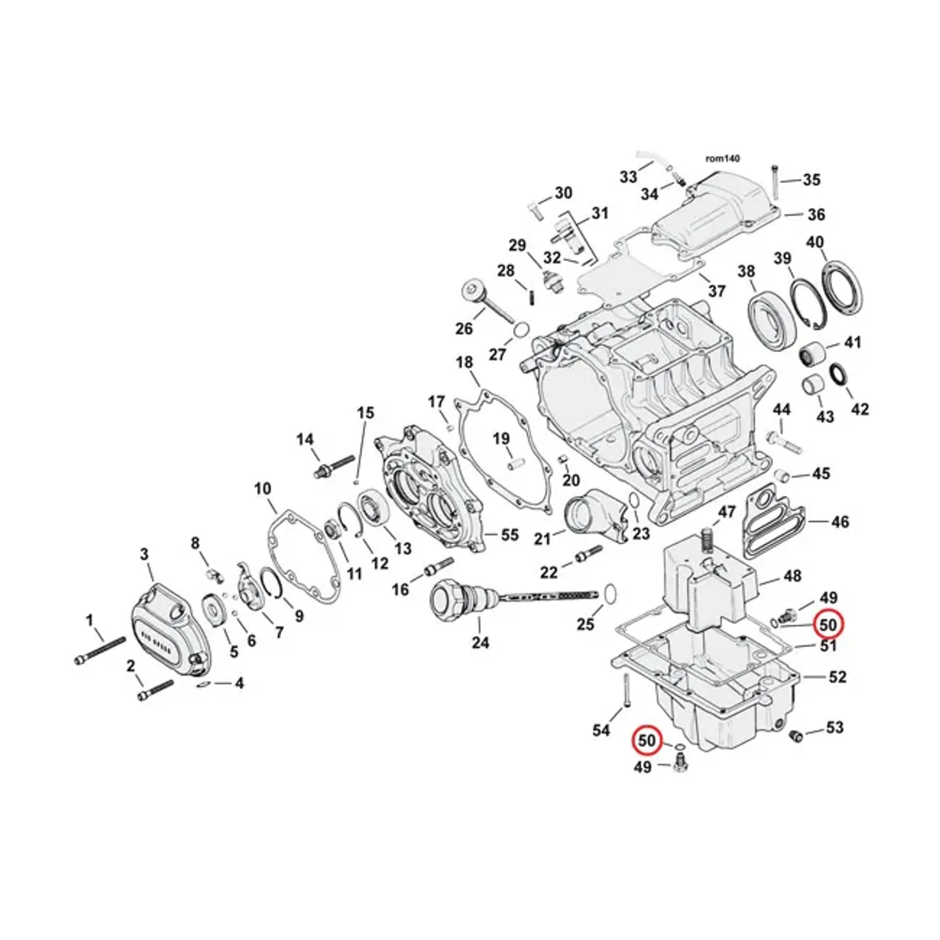 Cometic, O-ring drain/dipstick & oil pump plugs