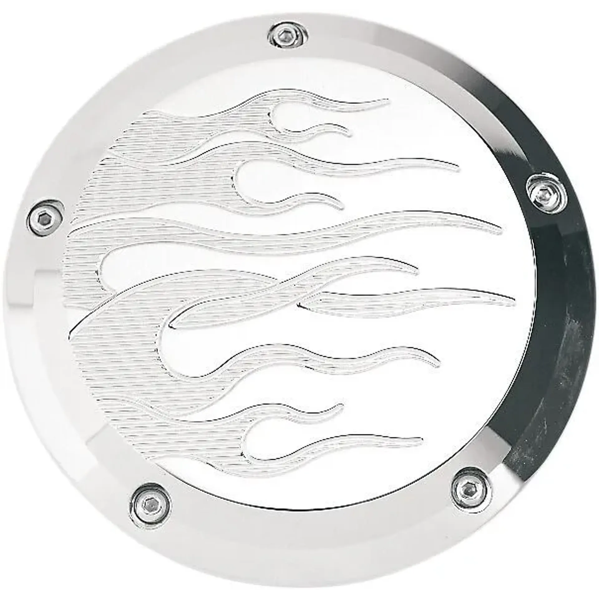 Cover Derby 5 Hole Flame Chrome