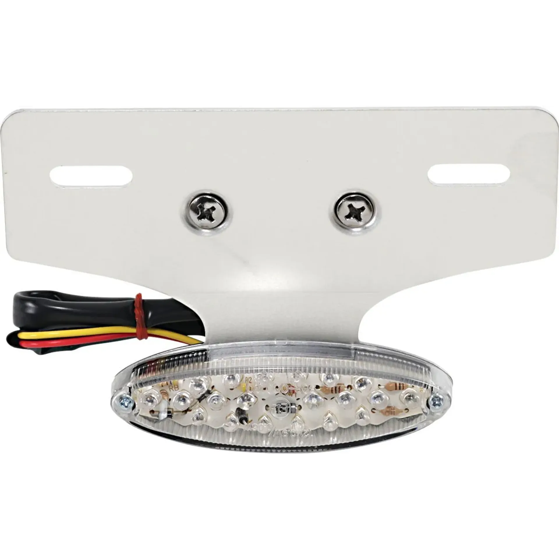 Mini Led Cat Eye Taillight With License Plate Mount Clear Lens