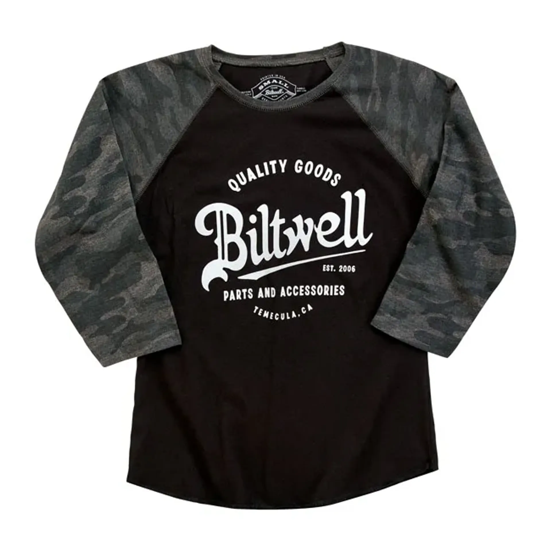 Biltwell Script baseball female shirt