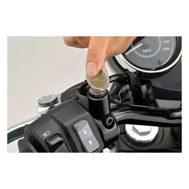 Daytona, mirror hole plug. Gun-metal. RHT - Afbeelding 4