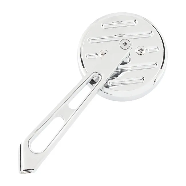 Mini-round aluminum mirror. Chrome, short stem, l&r - Afbeelding 3