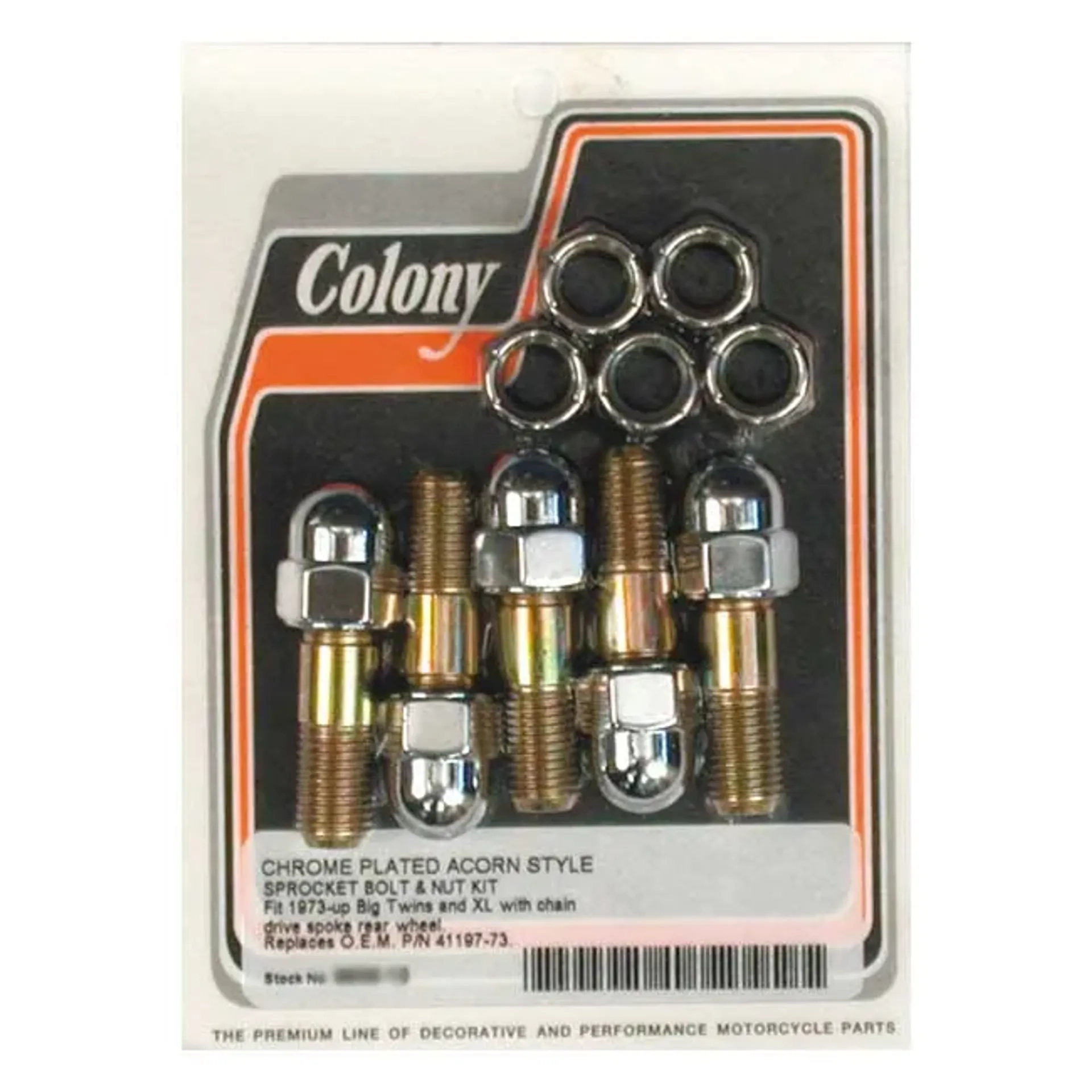 Colony sprocket bolt & nut kit