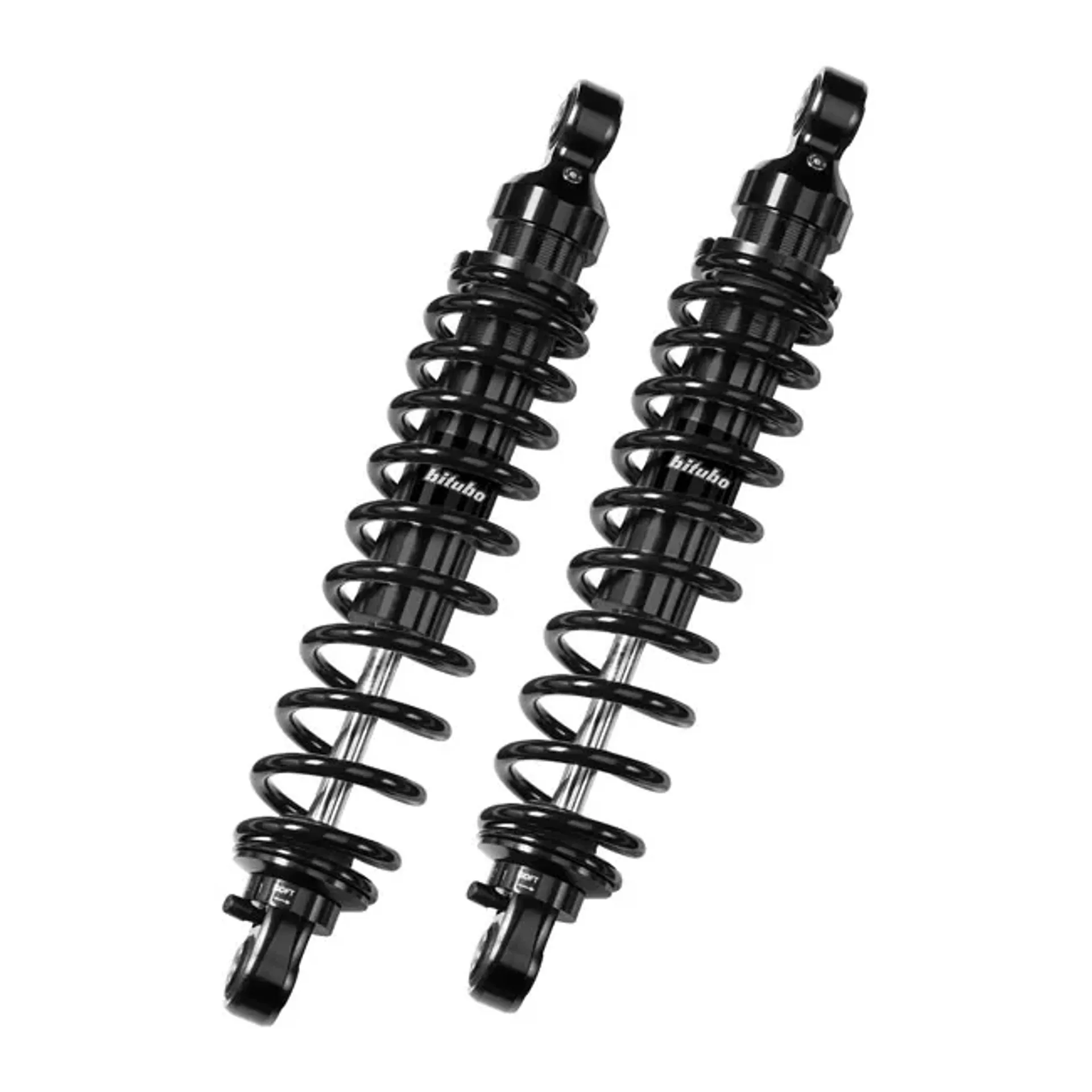 *2 WEEKS EXTRA TRANSIT TIME* Bitubo, WME dual shock absorber set. Black. 331mm