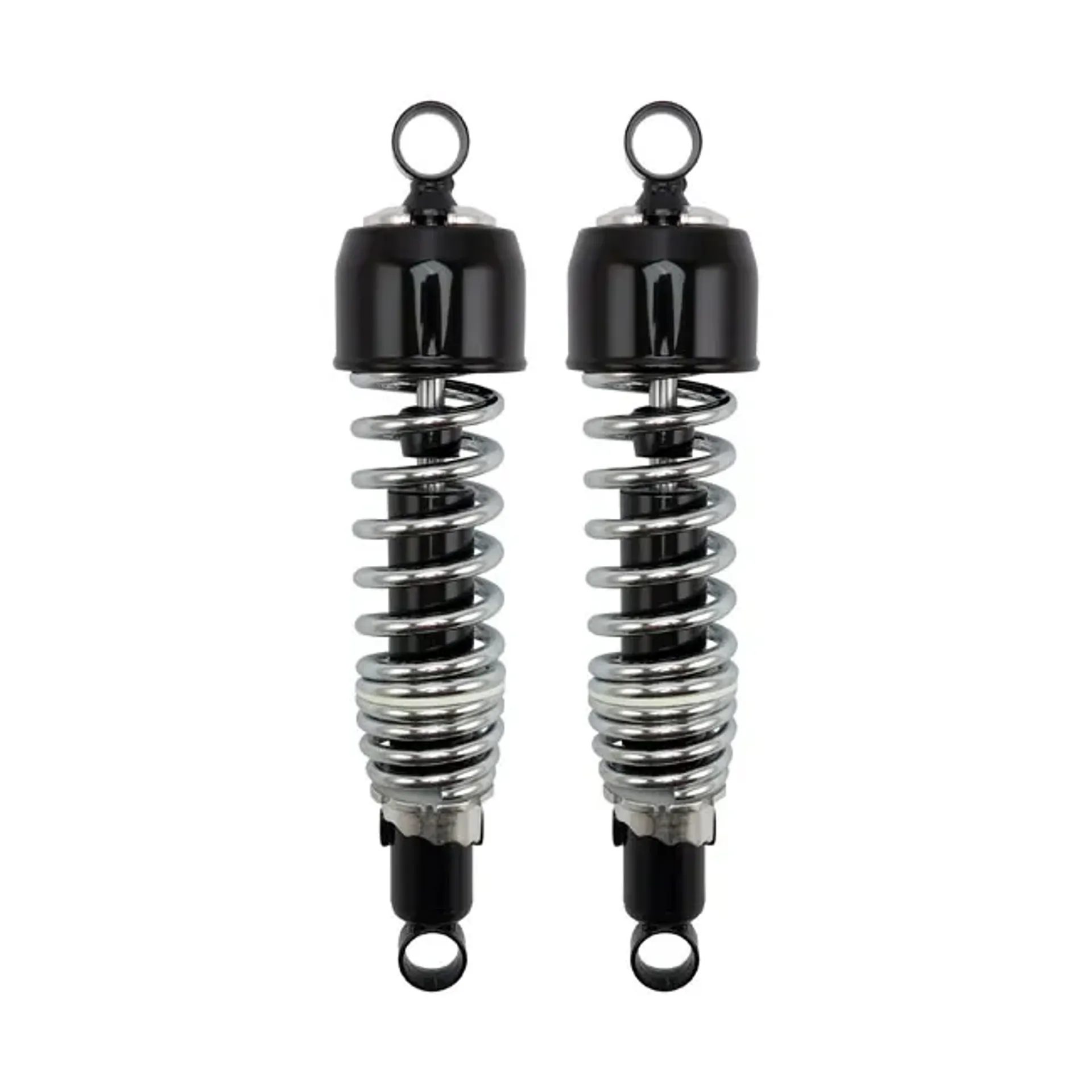 Emgo shock absorbers black/chrome