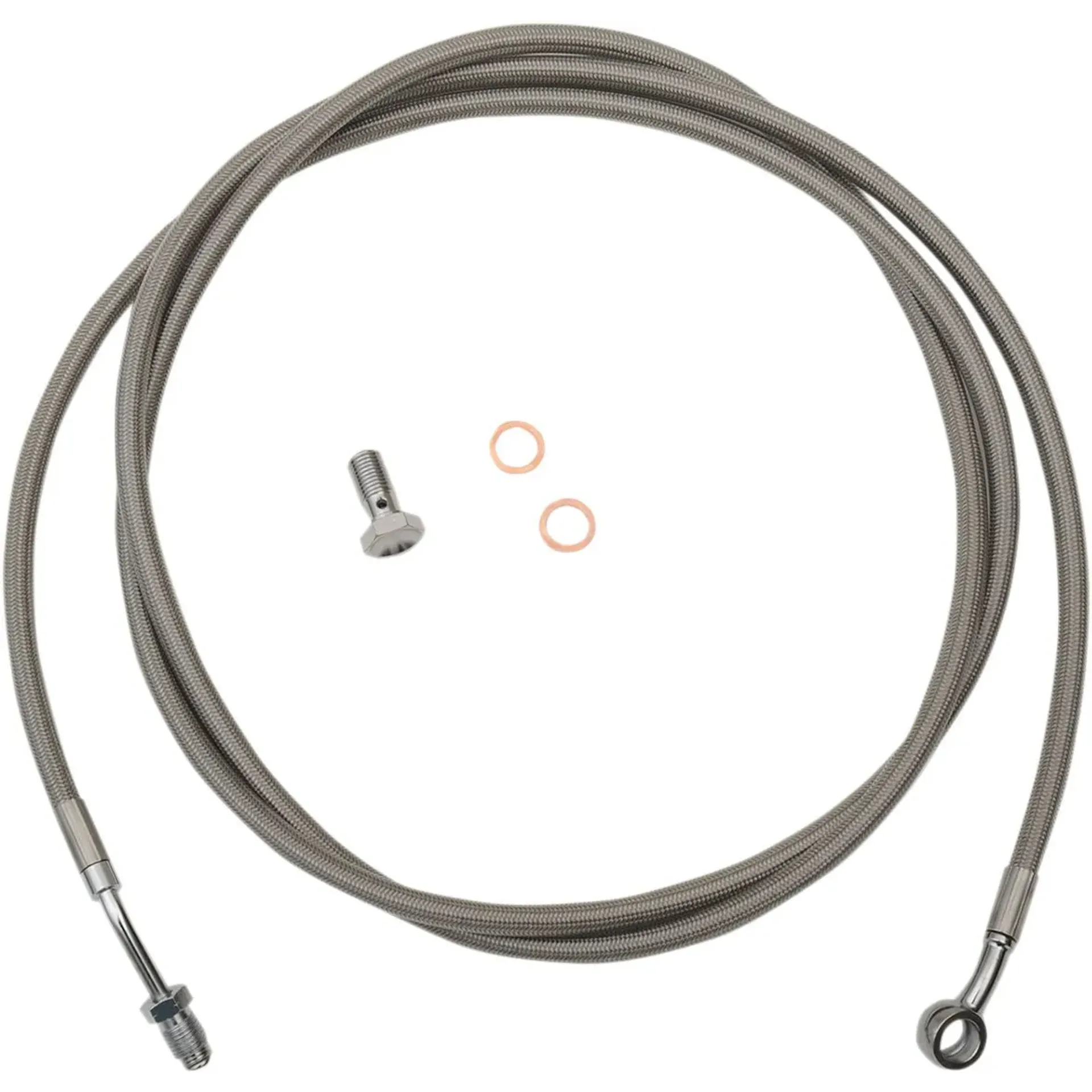 Braided Stainless Clutch Line For 12″-14″ Apes / Natural-Braided / Stainless Steel