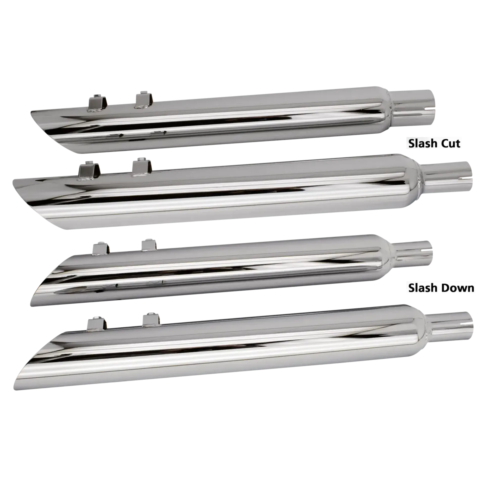 Chr Slip-ons FLH/T95-16 Strt tip 2″ baff