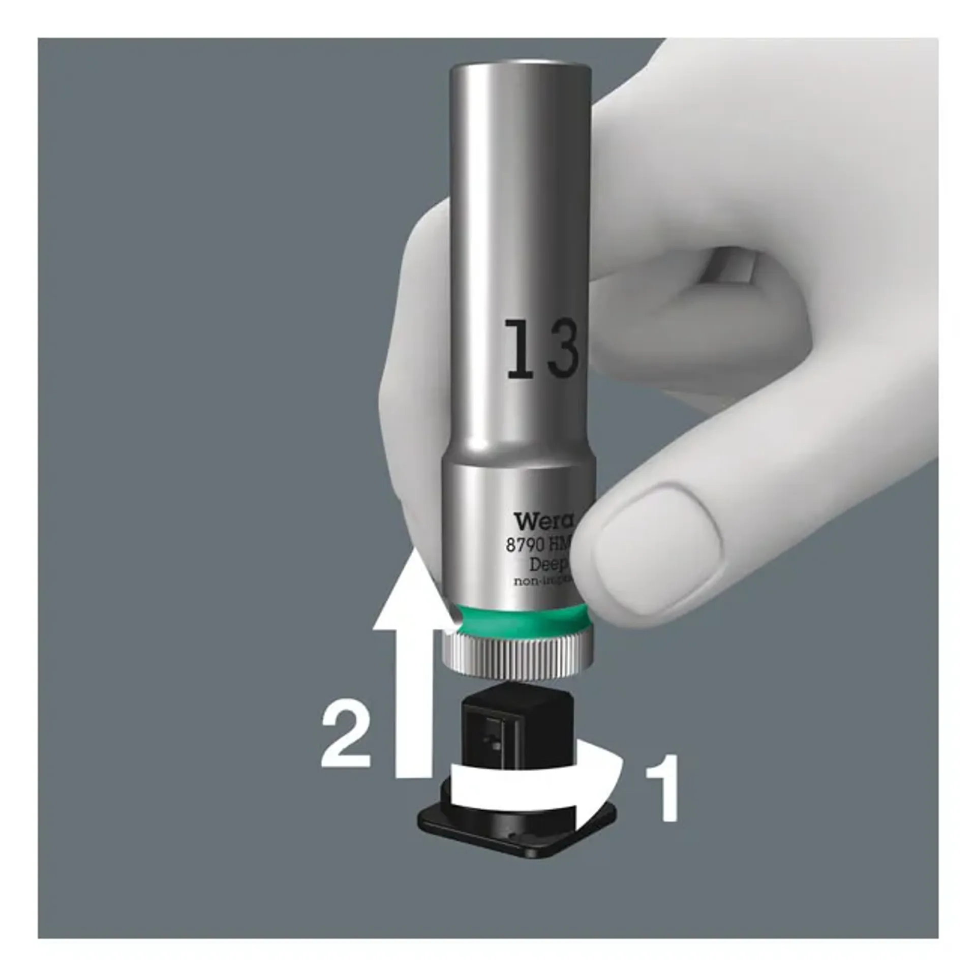 Wera, socket belt with hex deep sockets - Metric