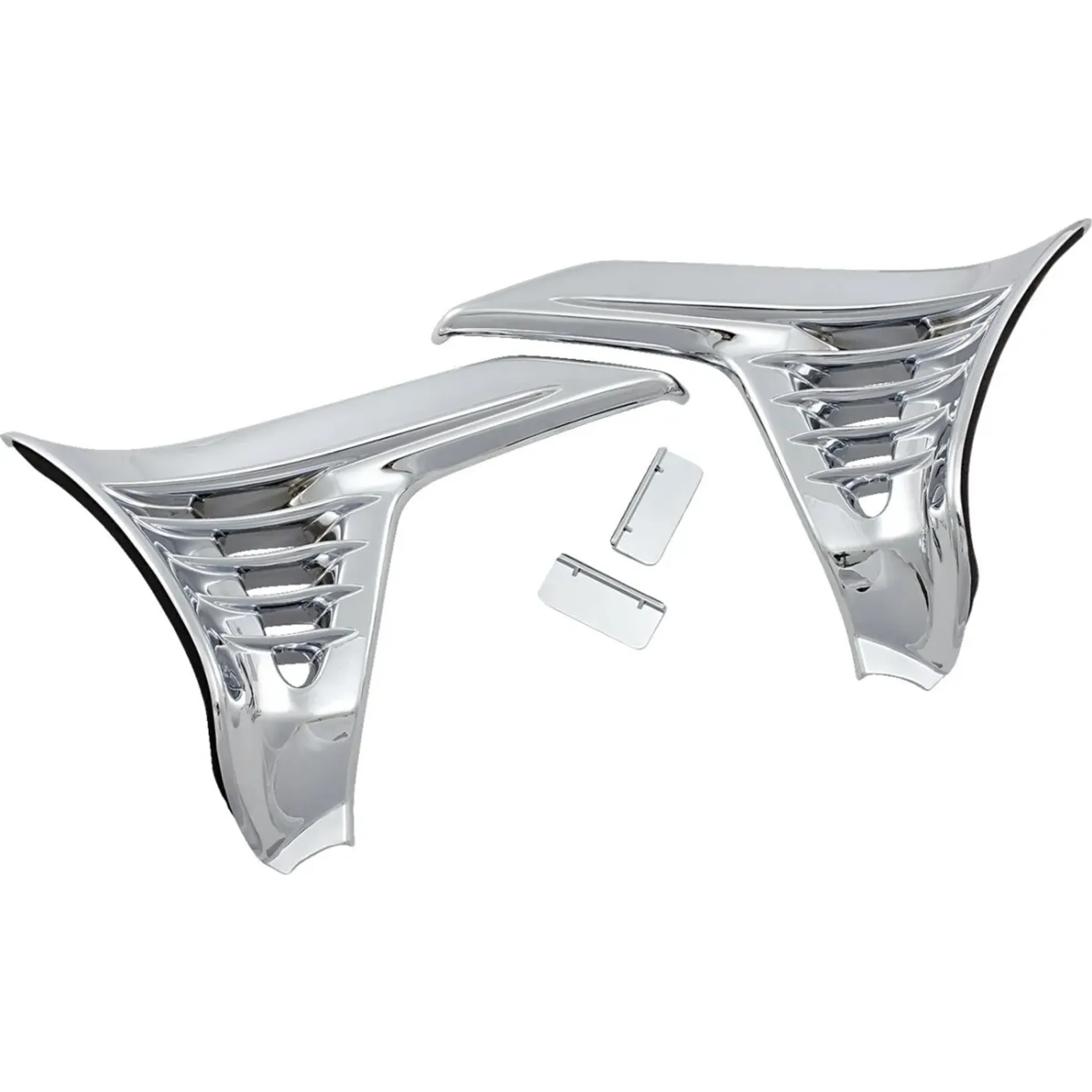 Louvered Chrome Battery Box Covers