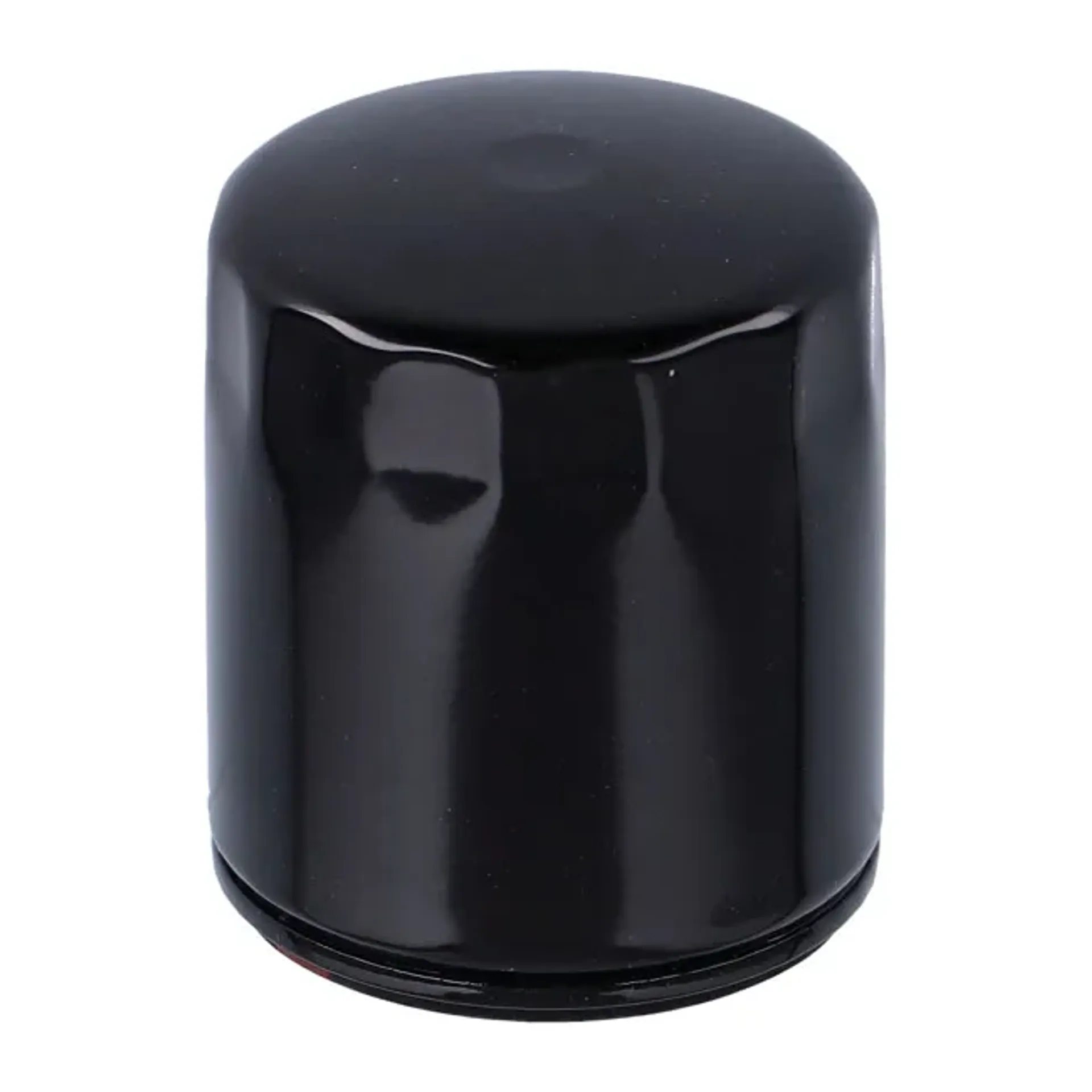 S&S, spin-on oil filter. Black