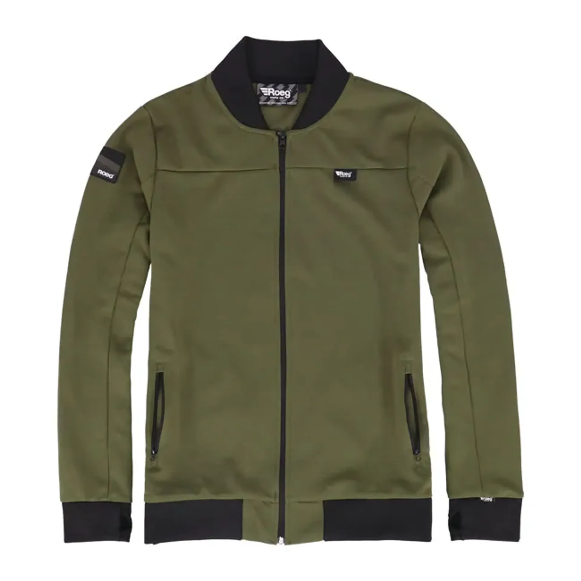 Roeg Frits track jacket army green