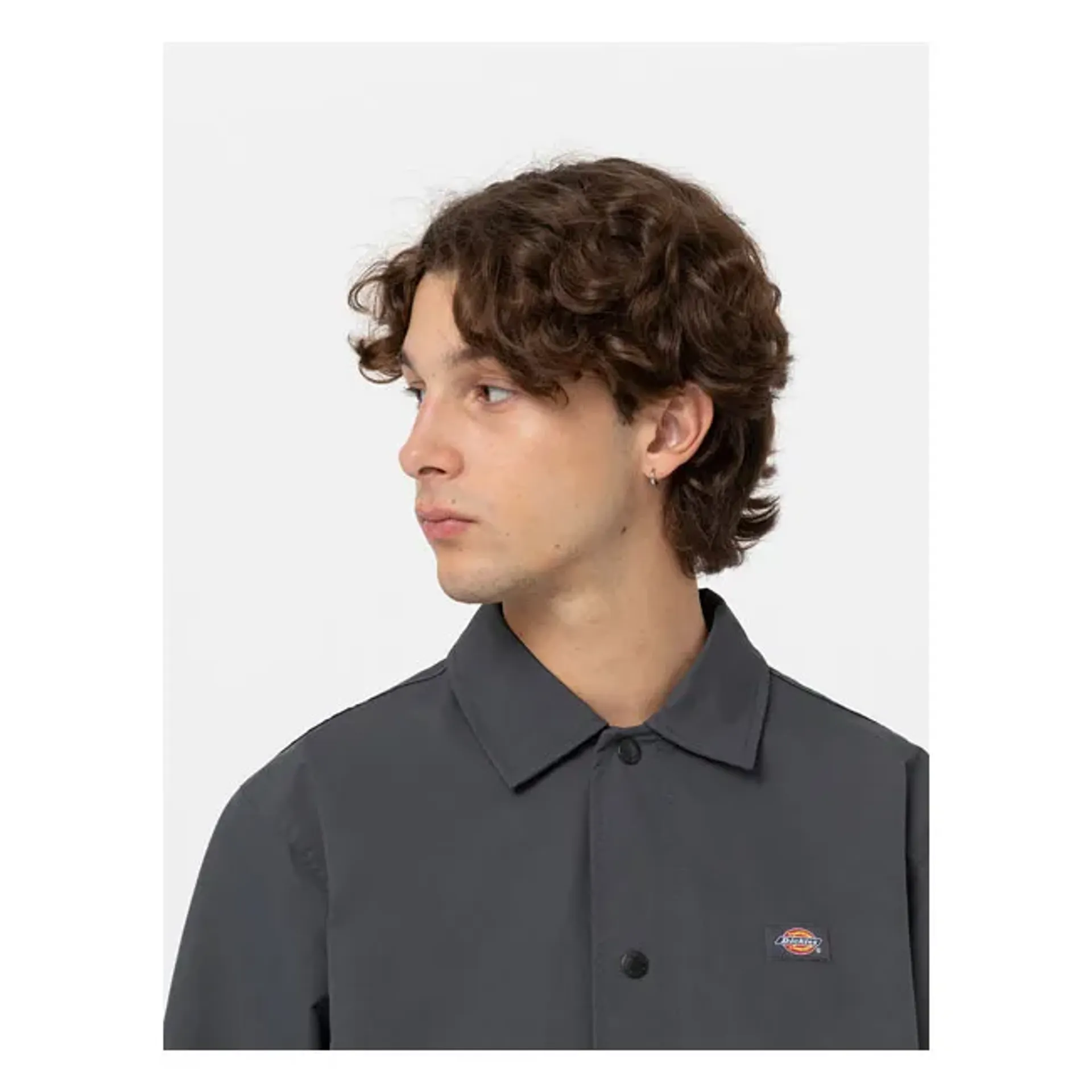 Dickies Oakport coach jacket charcoal gray