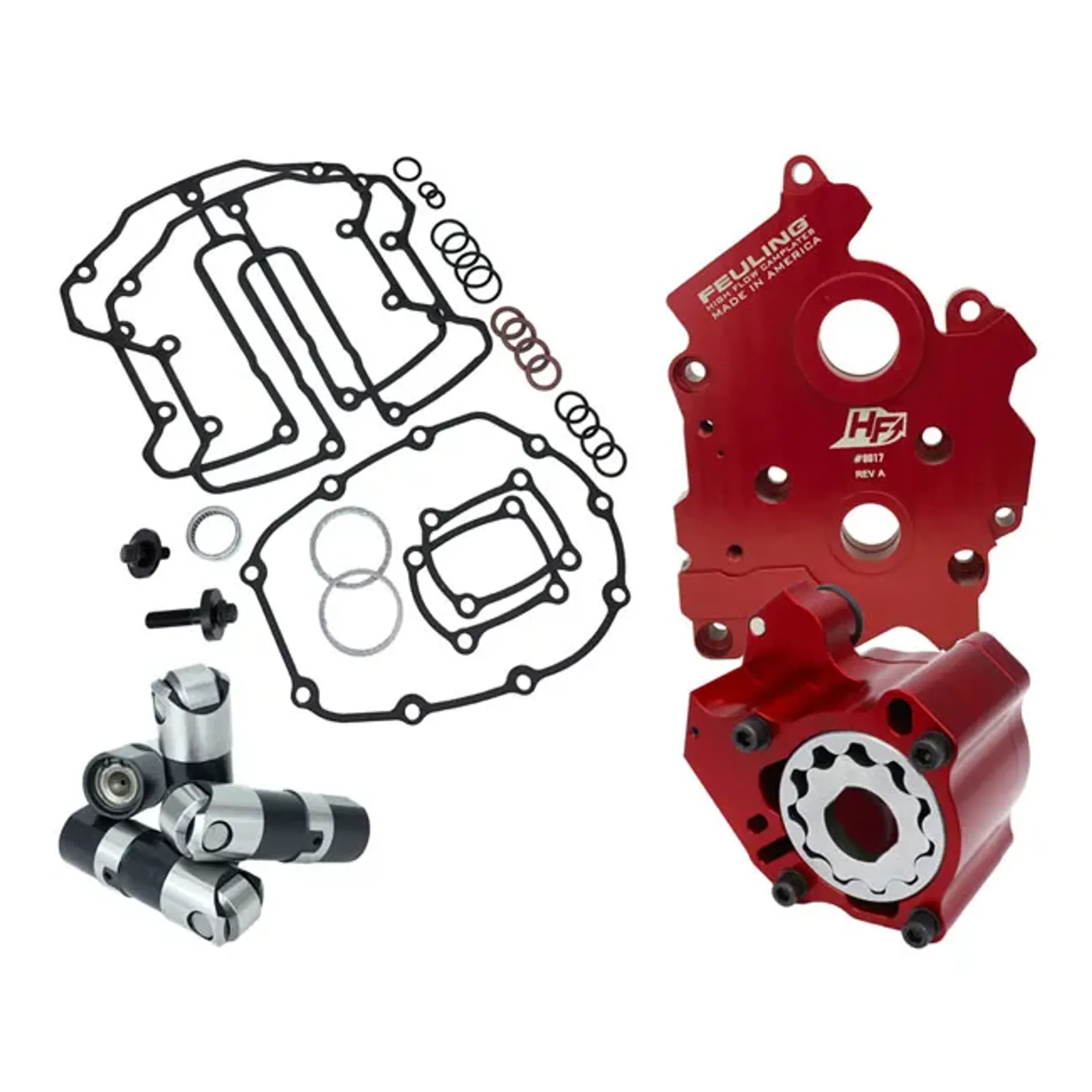 Feuling, M8 Race Series oiling system. Gear or chain drive