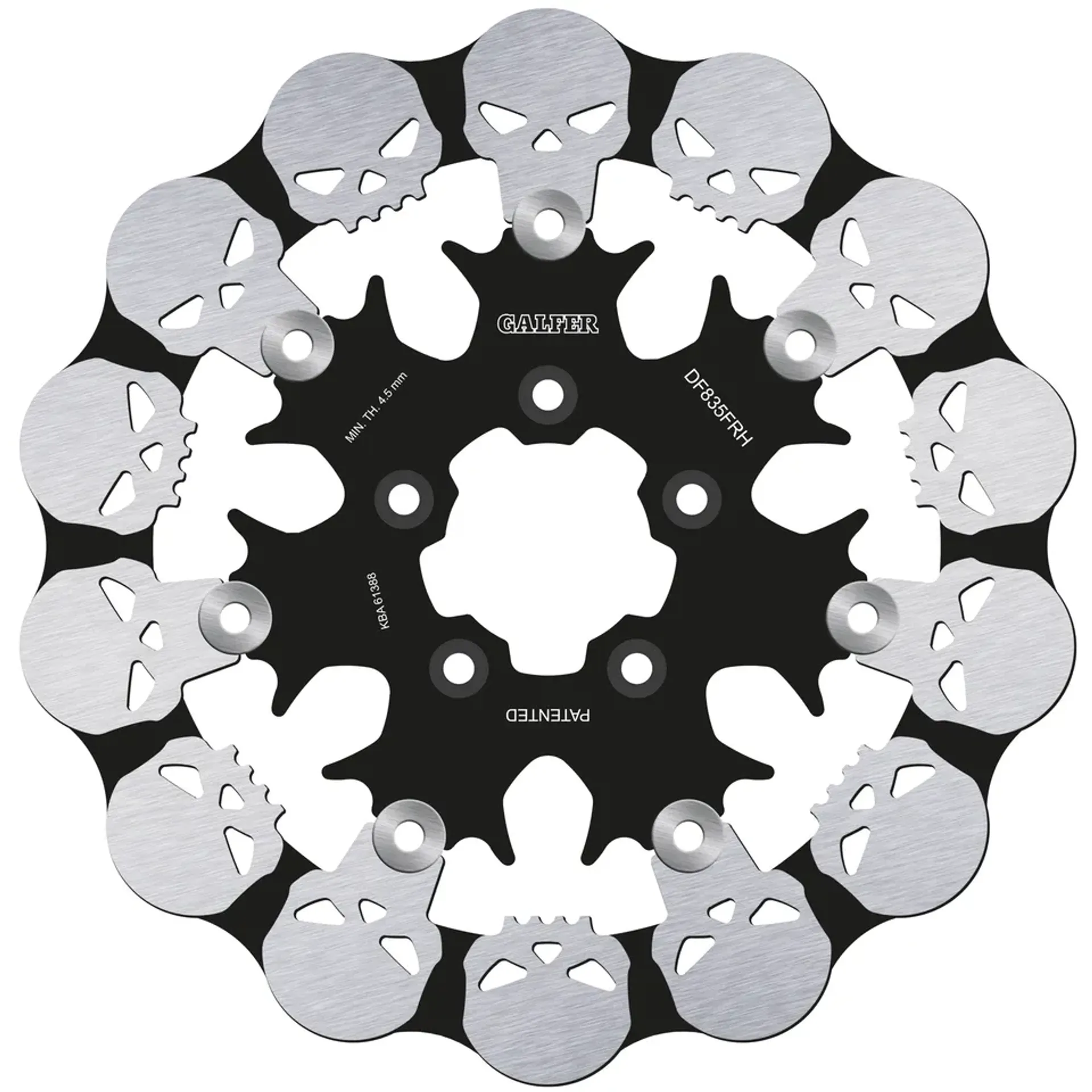 Galfer Skull floating disc 11.8″ Front