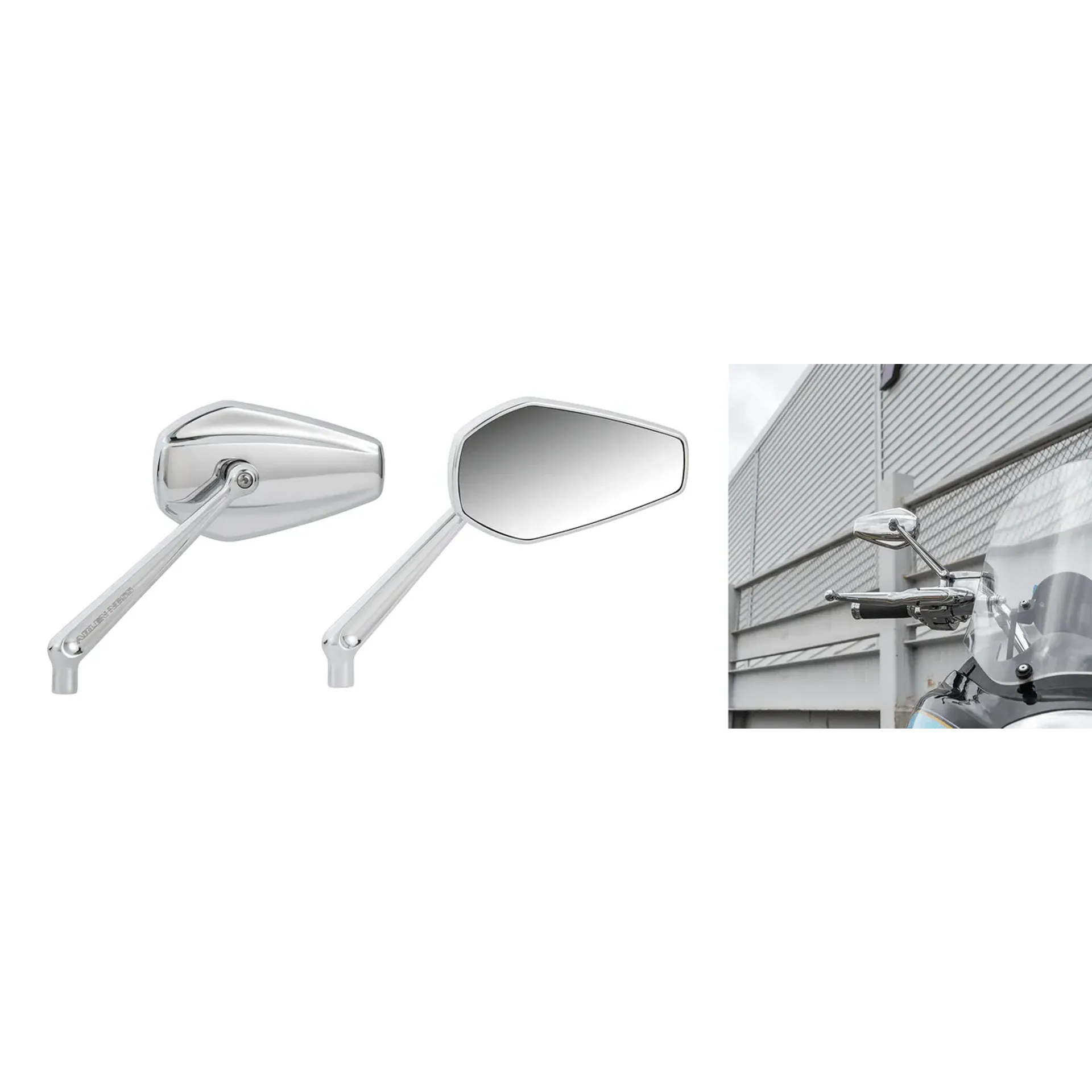 Ness mini stocker Chrome mirror Left
