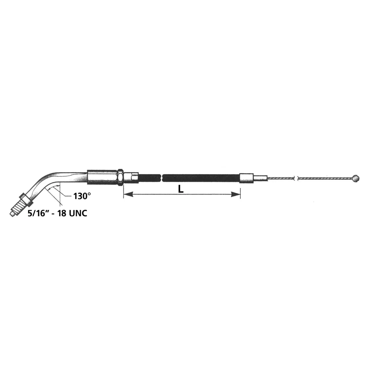 Barnett Black XL86 LN=36" 135° throttle - Afbeelding 2
