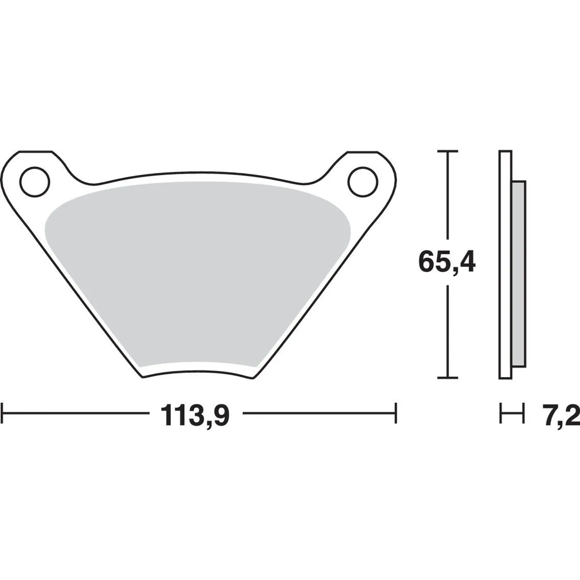 Brake Pad Allround Organic Standard