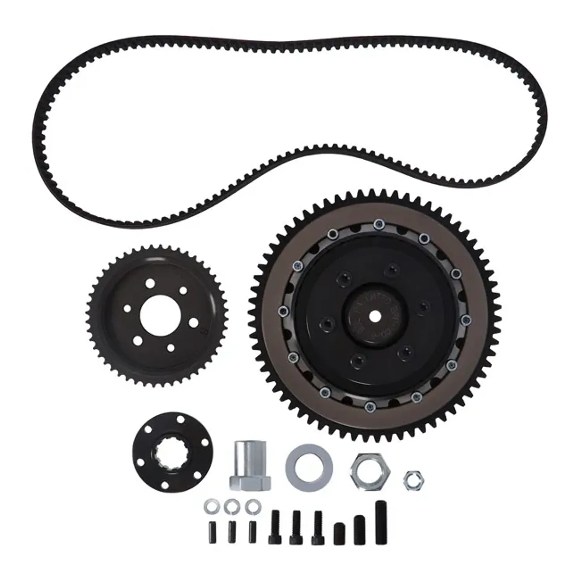 BDL, bolt-in elec. start 8mm belt drive kit. Shovelhead