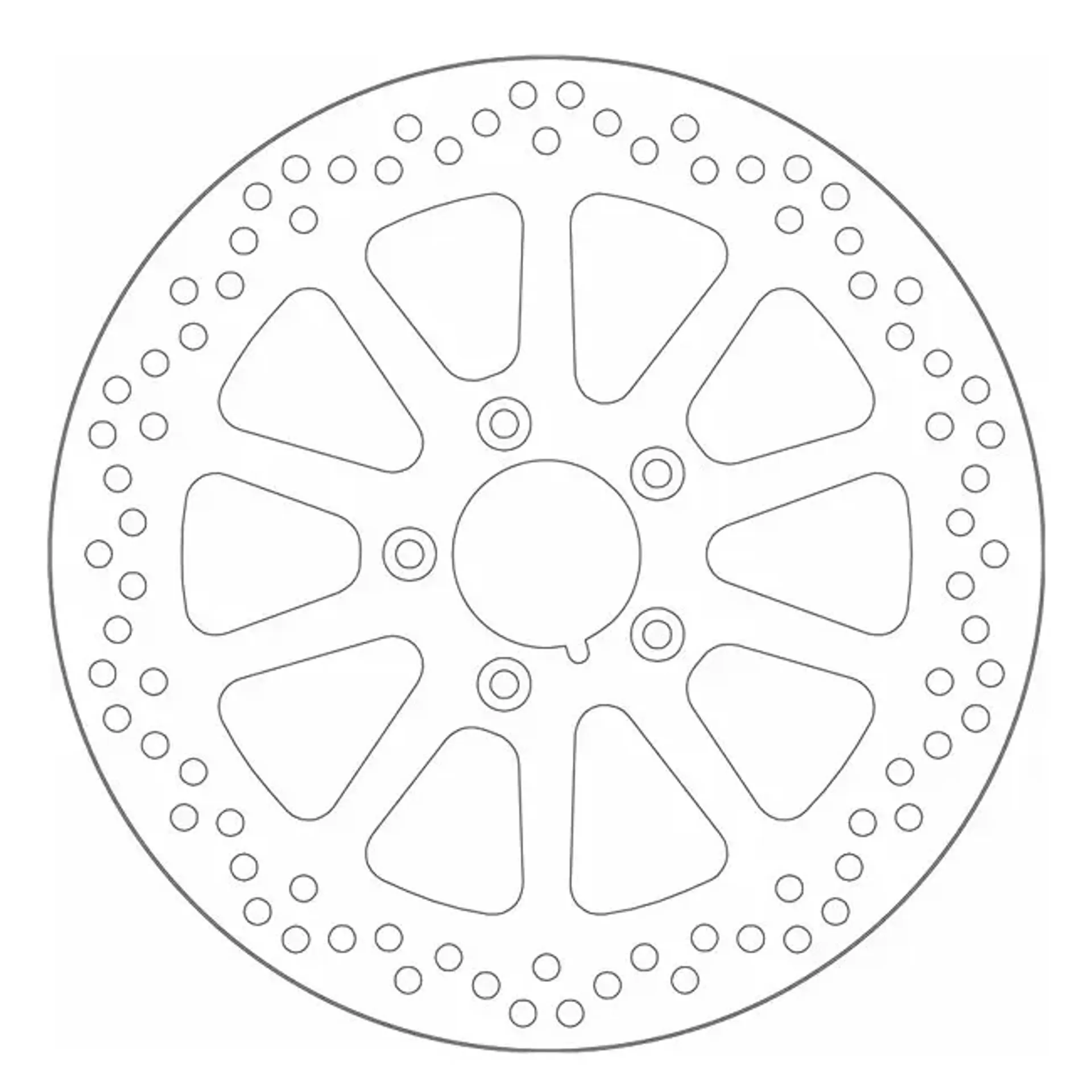 SBS, %27%2710-Spoke Rigid%27%27 brake rotor 300mm. Front