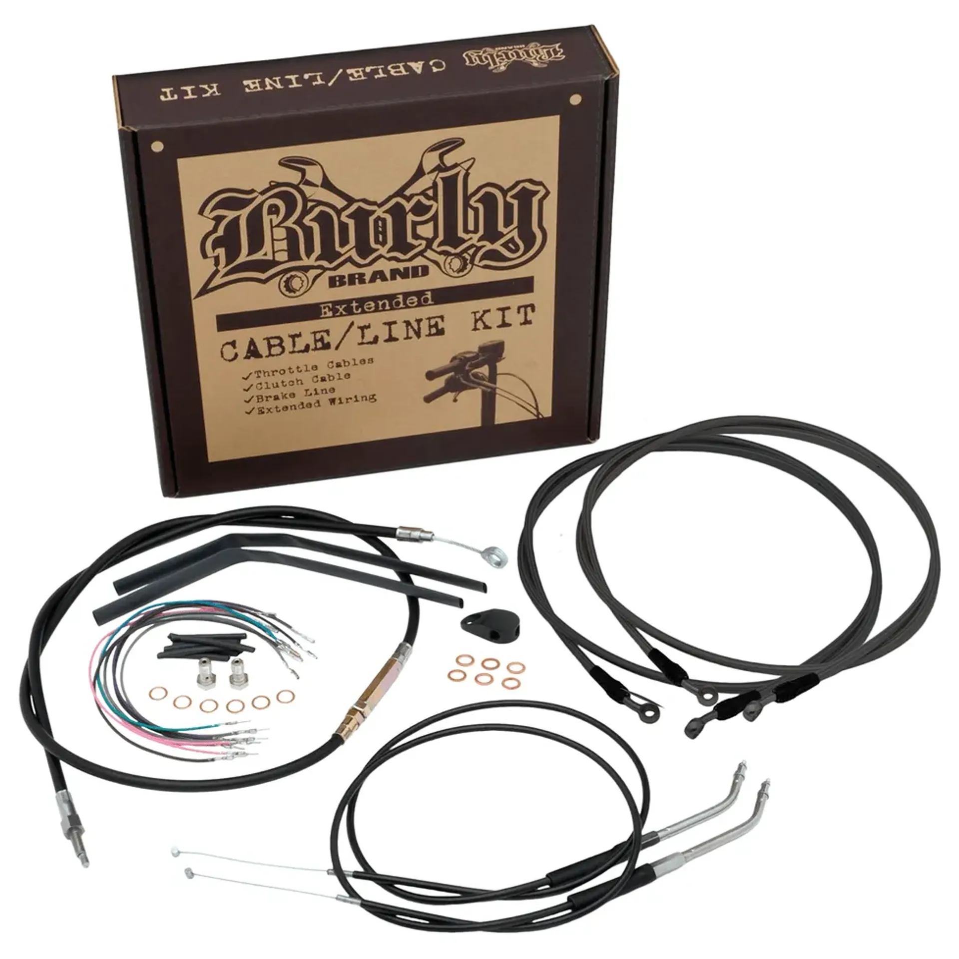 BURLY CTRL KIT 12″ TBAR BK FXBB18-UP ABS