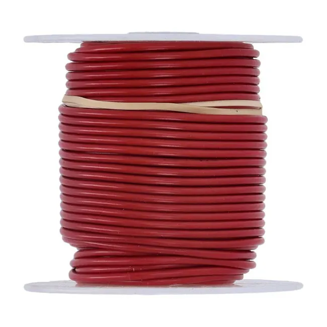 Wire on spool, 14 gauge. 100 ft. Red - Afbeelding 3