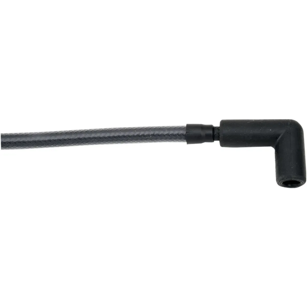 Ignition Wire Braided Chrome Black