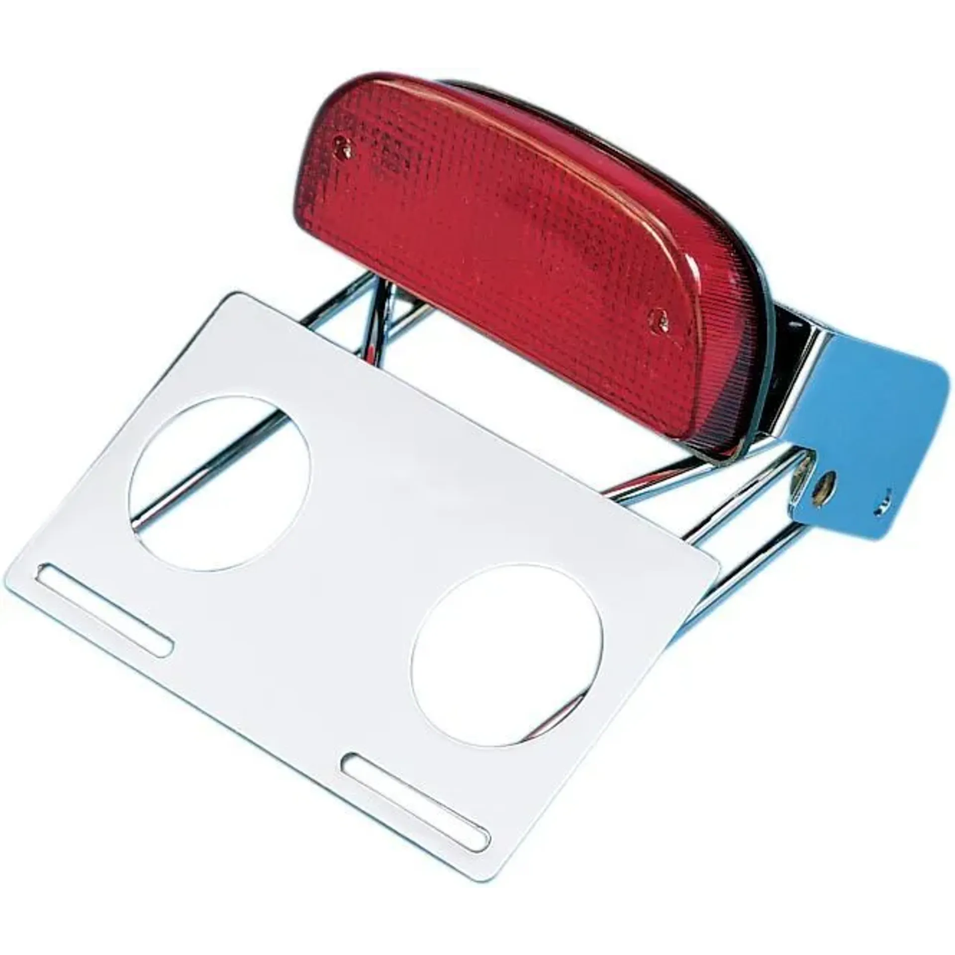 Custom Taillight/License Plate Assembly For 7″ Fatbob Fender