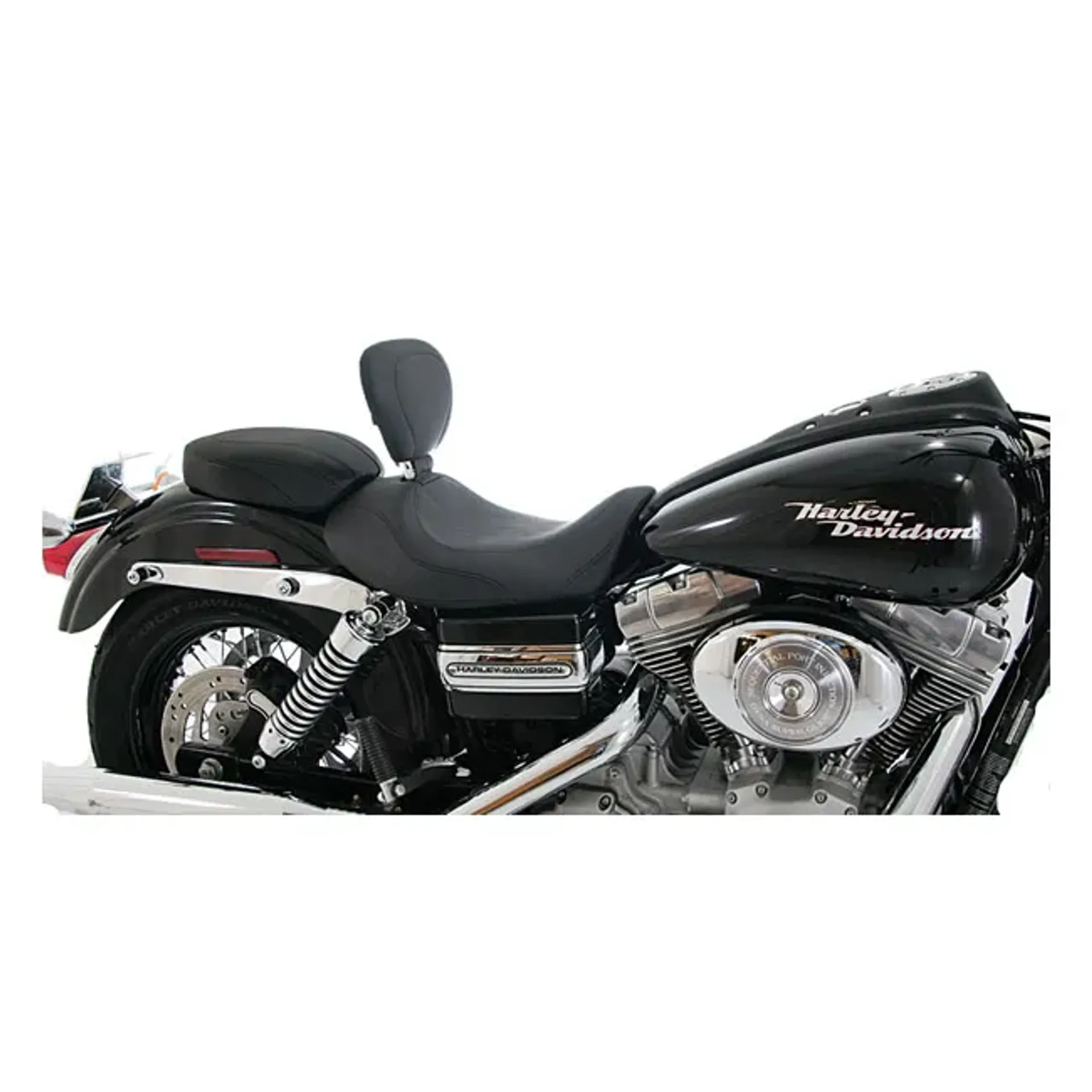 Mustang, Wide Tripper Forward solo seat. With rider backrest