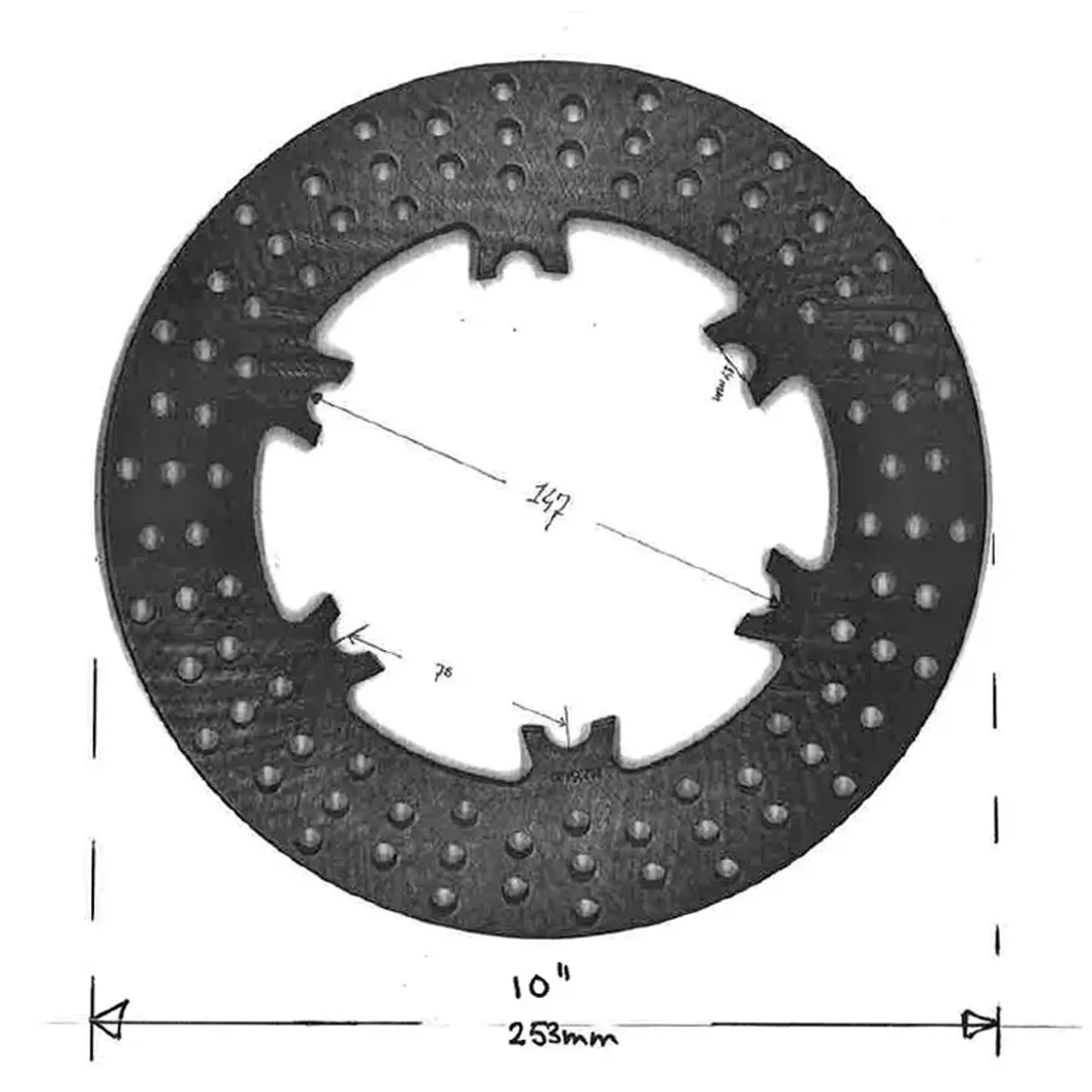 Floating Disc 13″ NO center, NO floaters