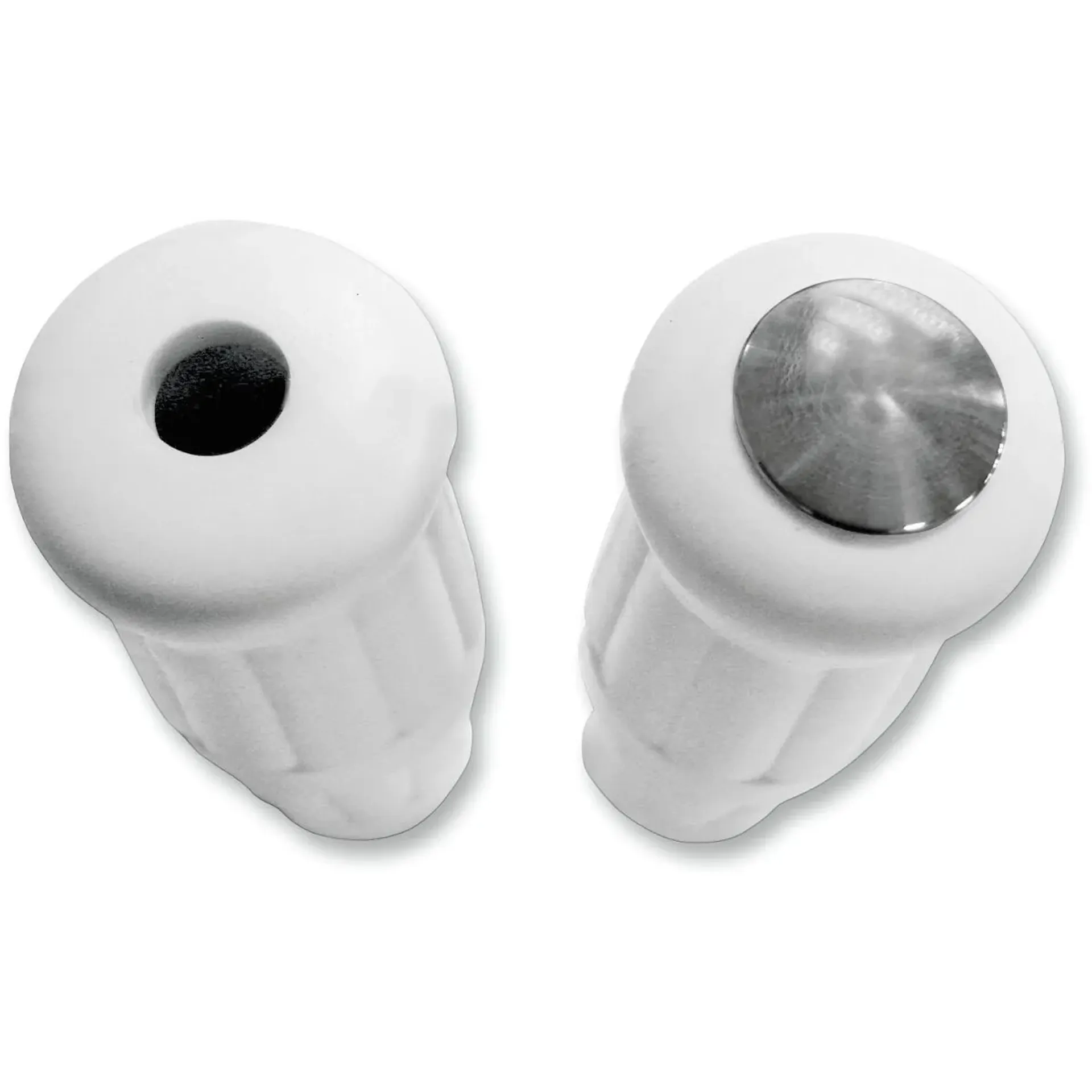 Caps Grip Trim Radial Rubber Aluminum Clear