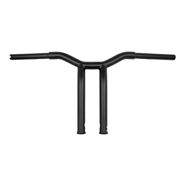 Burly, Dominator raked 1-1/4" T-bar 12" rise. Matte black