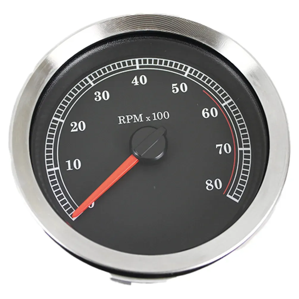 4" Tachometer Black