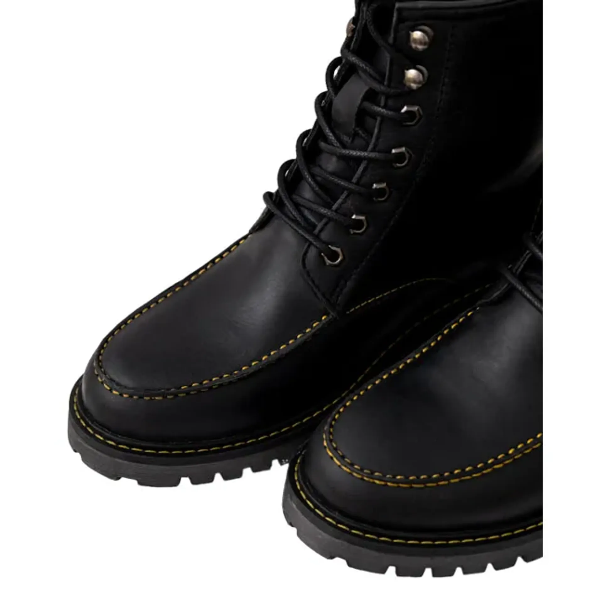 Trip Machine Moc-toe boots black