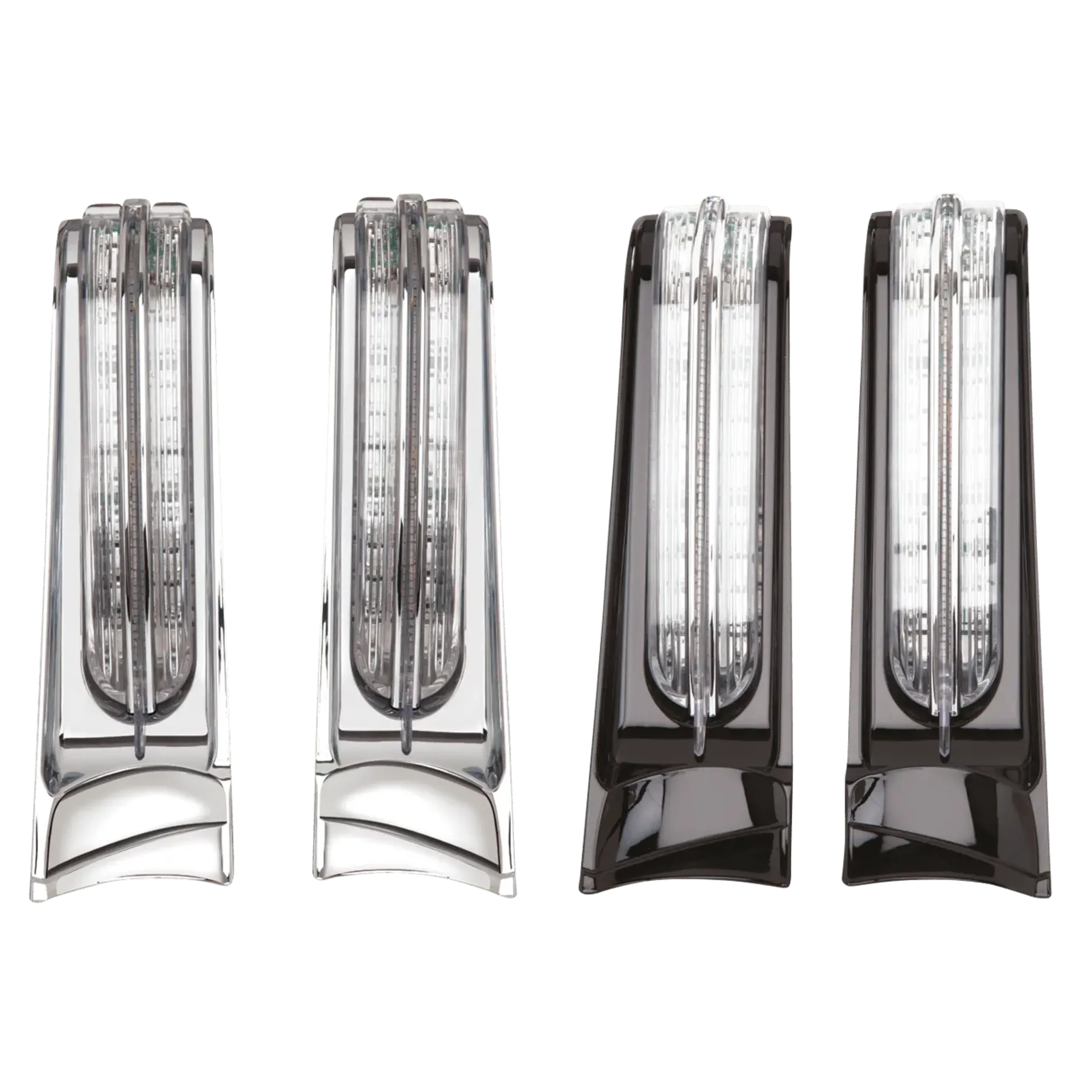 Chrome Filler Panel/Clear Lens FLHT14-Up