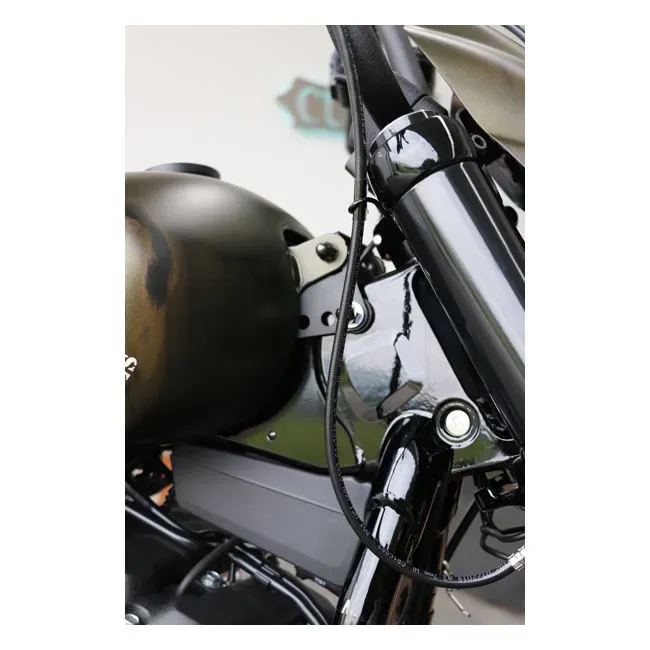 Cult-Werk, gas tank lift kit. Gloss black - Afbeelding 5