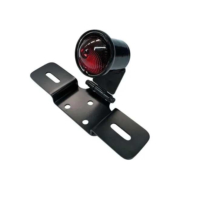 Old school LED taillight, type 6. Black. Red lens