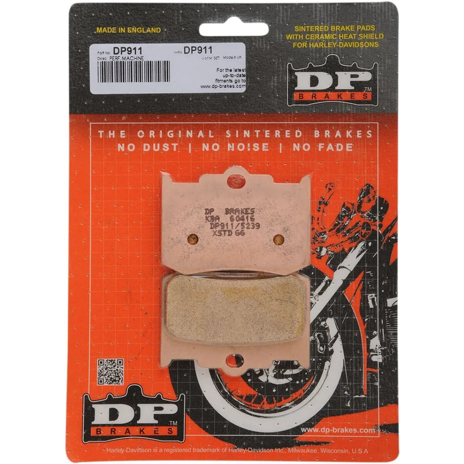 Brake Pad Dp Sintered Replacement Street Touring Off-Road/Atv