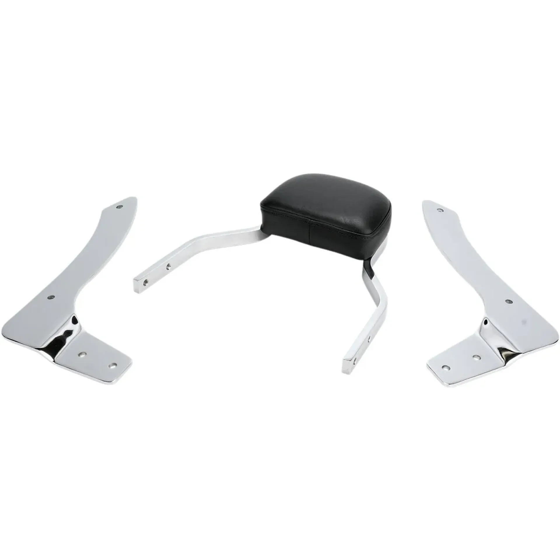 Mini Square Sissy Bar With Pad Chrome