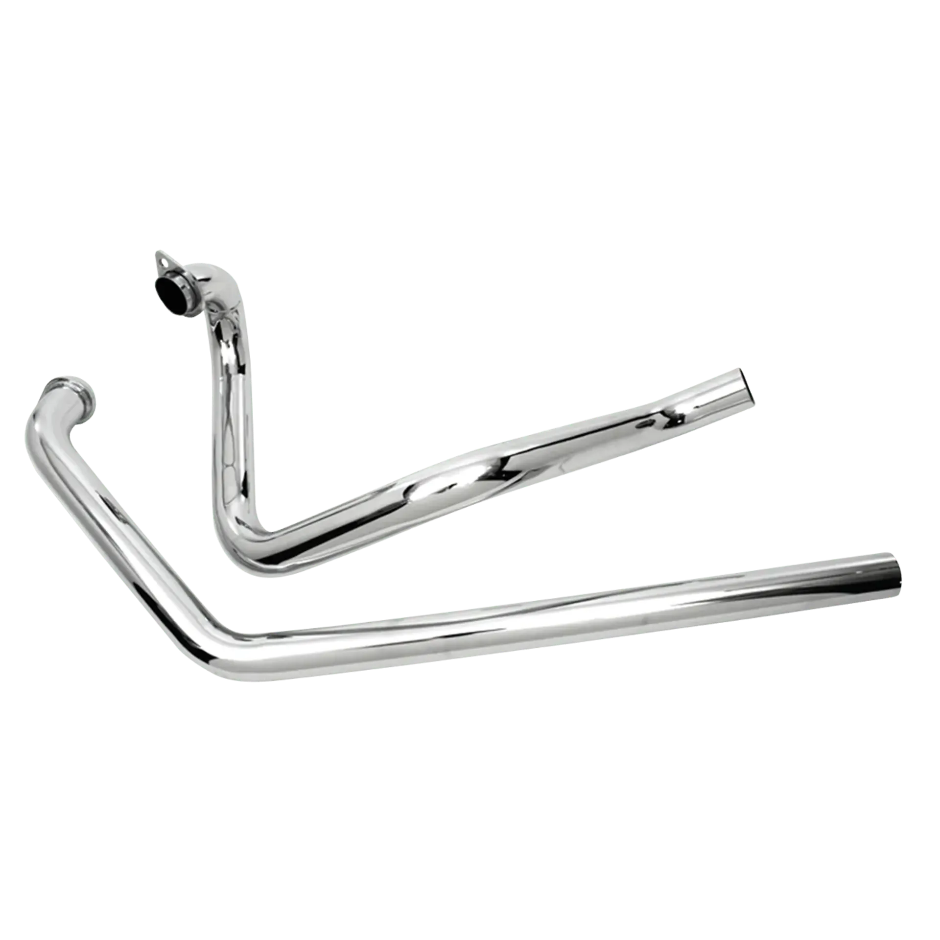 True Dual Exhaust Headers Chrome FL70-84